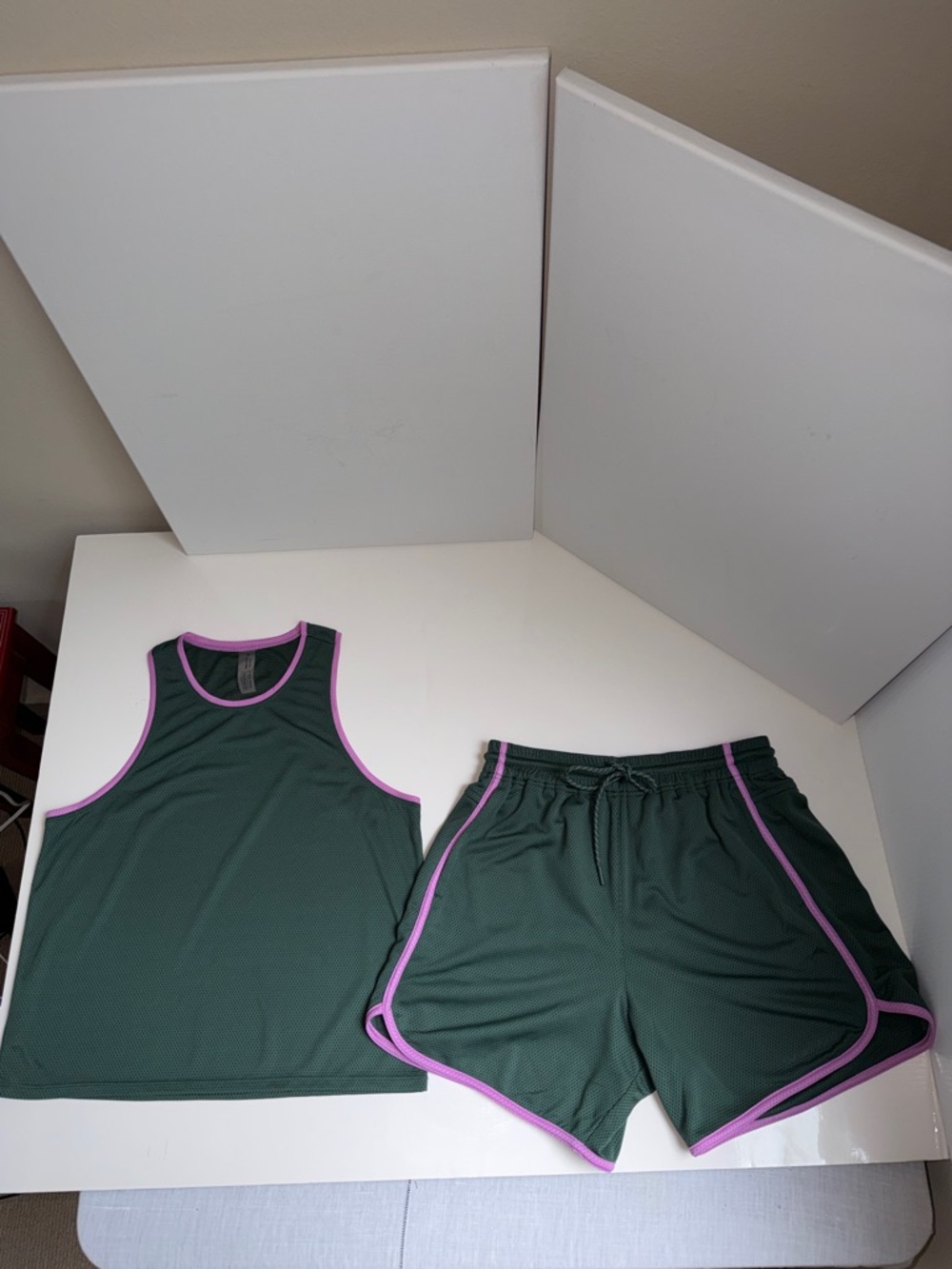 EUC Outdoor Voices RecMesh Athletic Tank and Shorts Tank Set Small - Picture 2 of 10